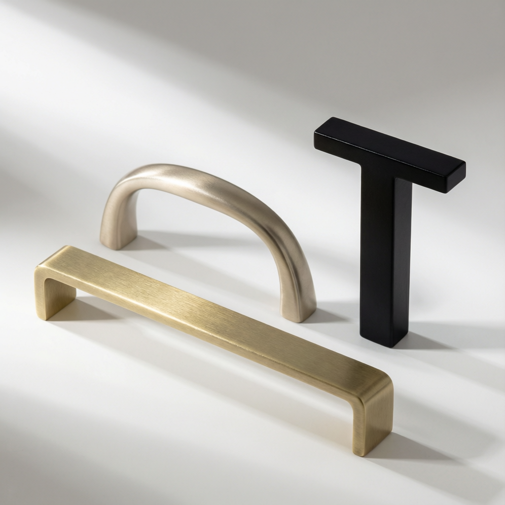 Brass bar pulls